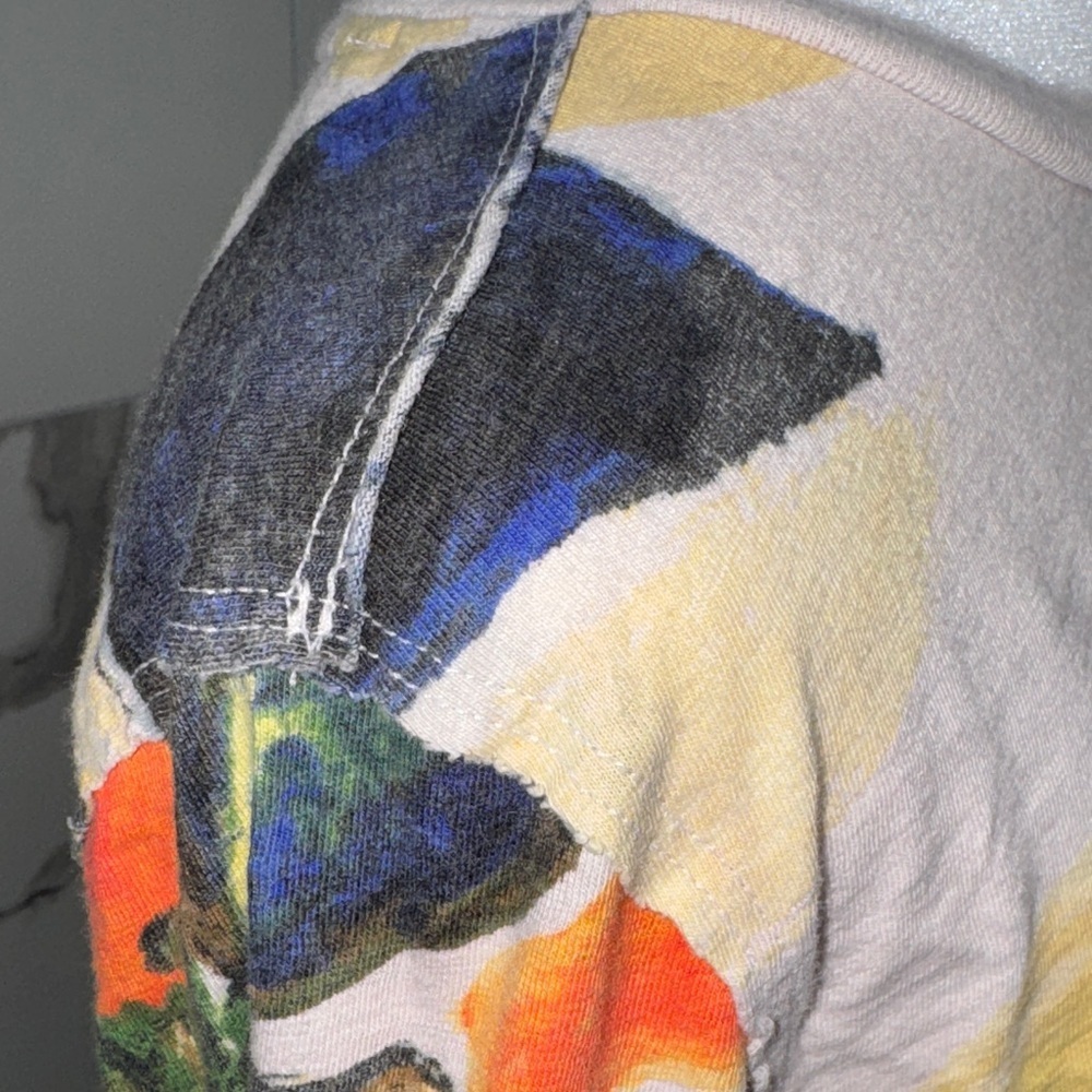 Anthropologie Multicolor Abstract Long Sleeve Top - Picture 3 of 9